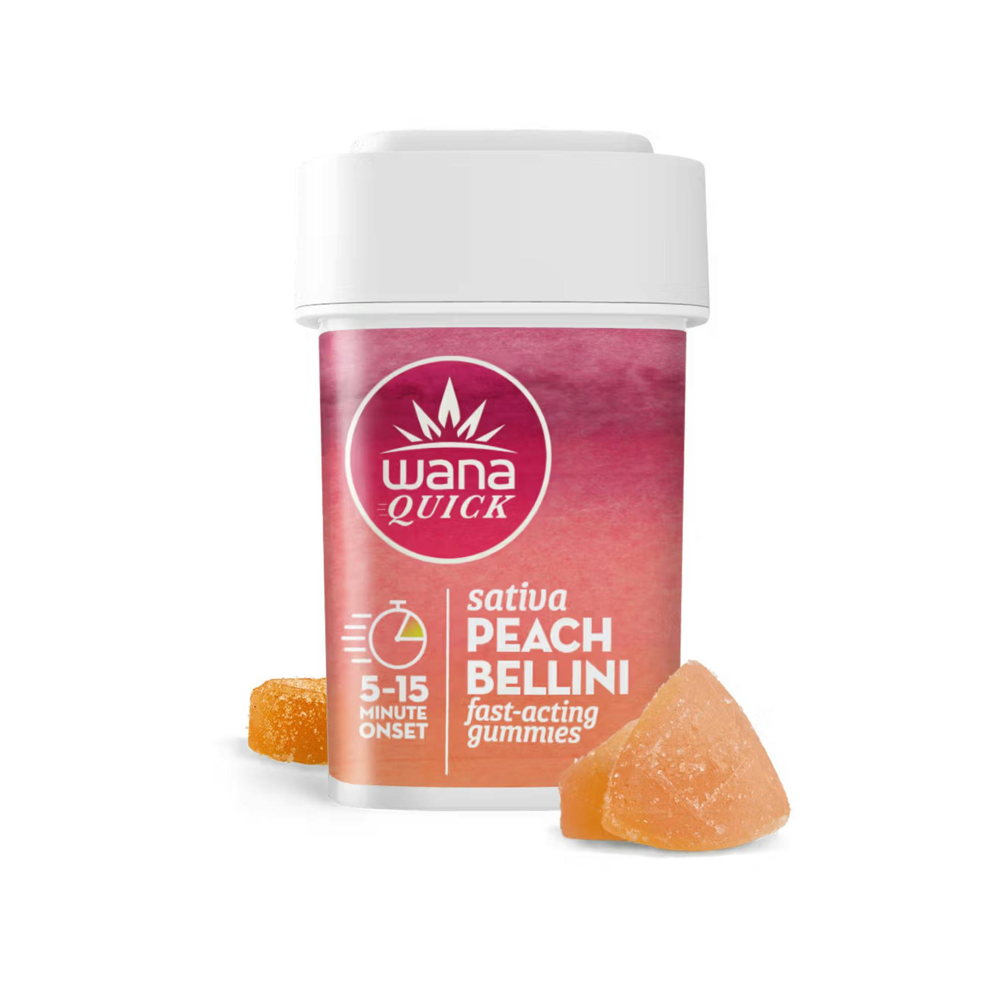 Wana Quick | Gummy | Peach Bellini | 200mg cannabis product