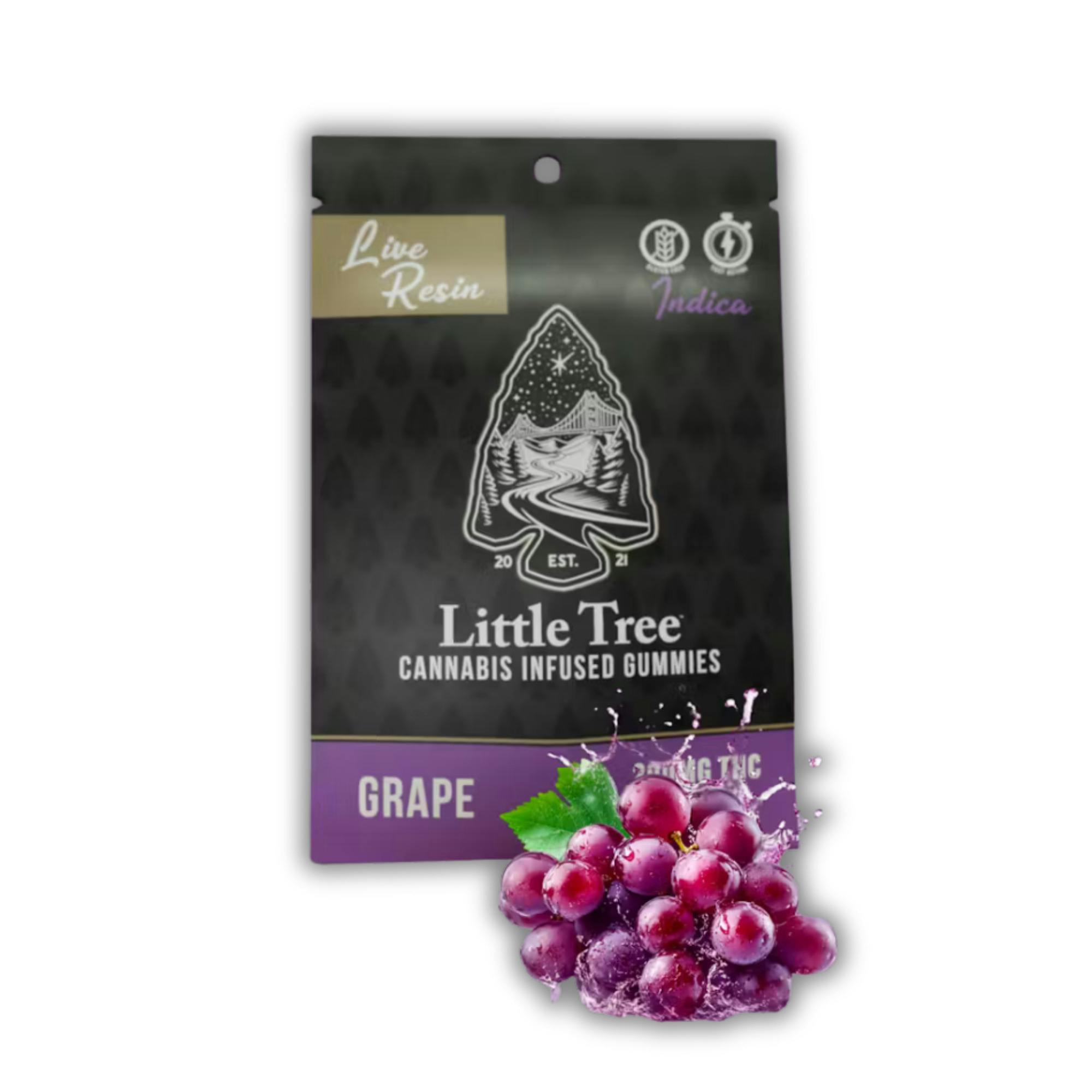 Little Tree | Live Resin Gummy | Grape | 200mg cannabis product