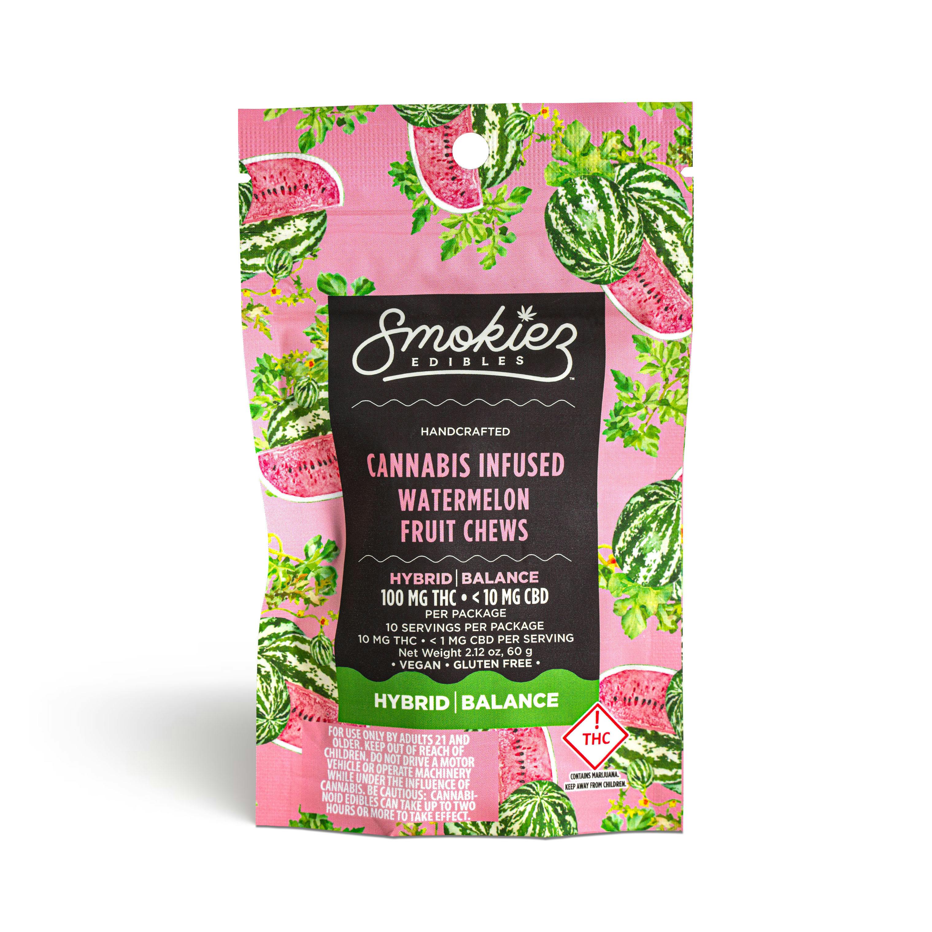 Sour Watermelon Fruit Chews - 1000mg (Medical)