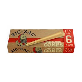 Zig Zag 1.25" Unbleached Cones - 6 Pack