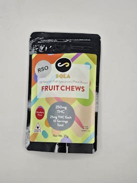 Sola Edibles | Hash Rosin Indica Blue Razz Gummies