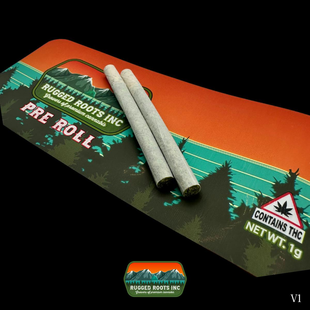 Rugged Roots | Invisible Ink 0.5g Pre Roll 2 Pack