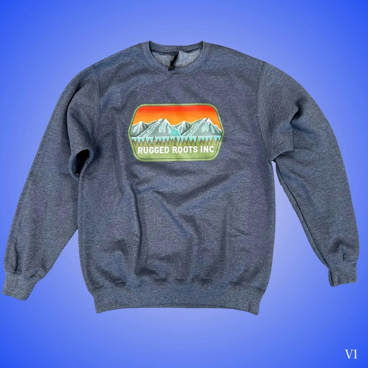Heather Navy Crewneck Large