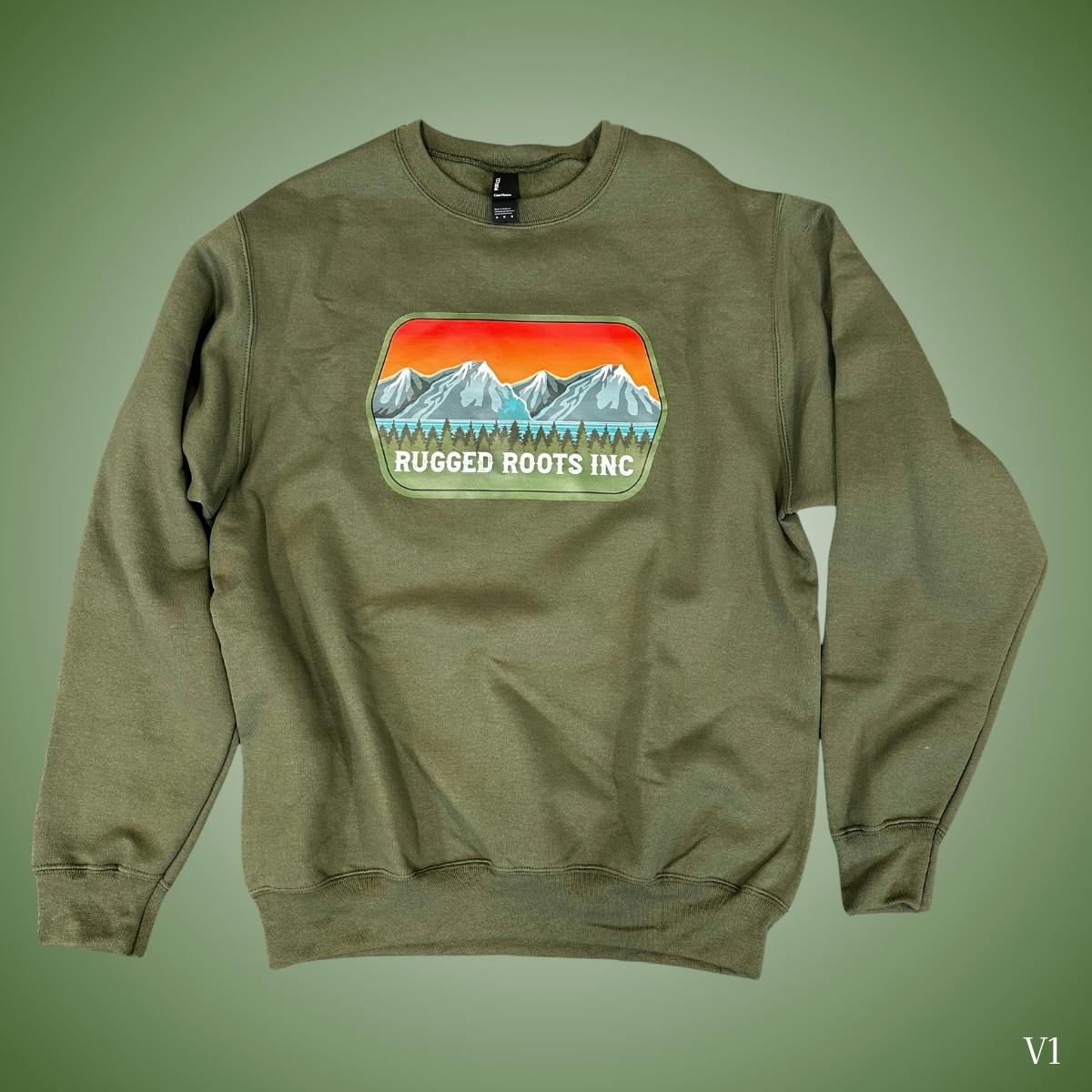 Olive Green Crewneckl