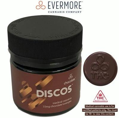 10mg Dark Chocolate Discos - 100mg - Evermore