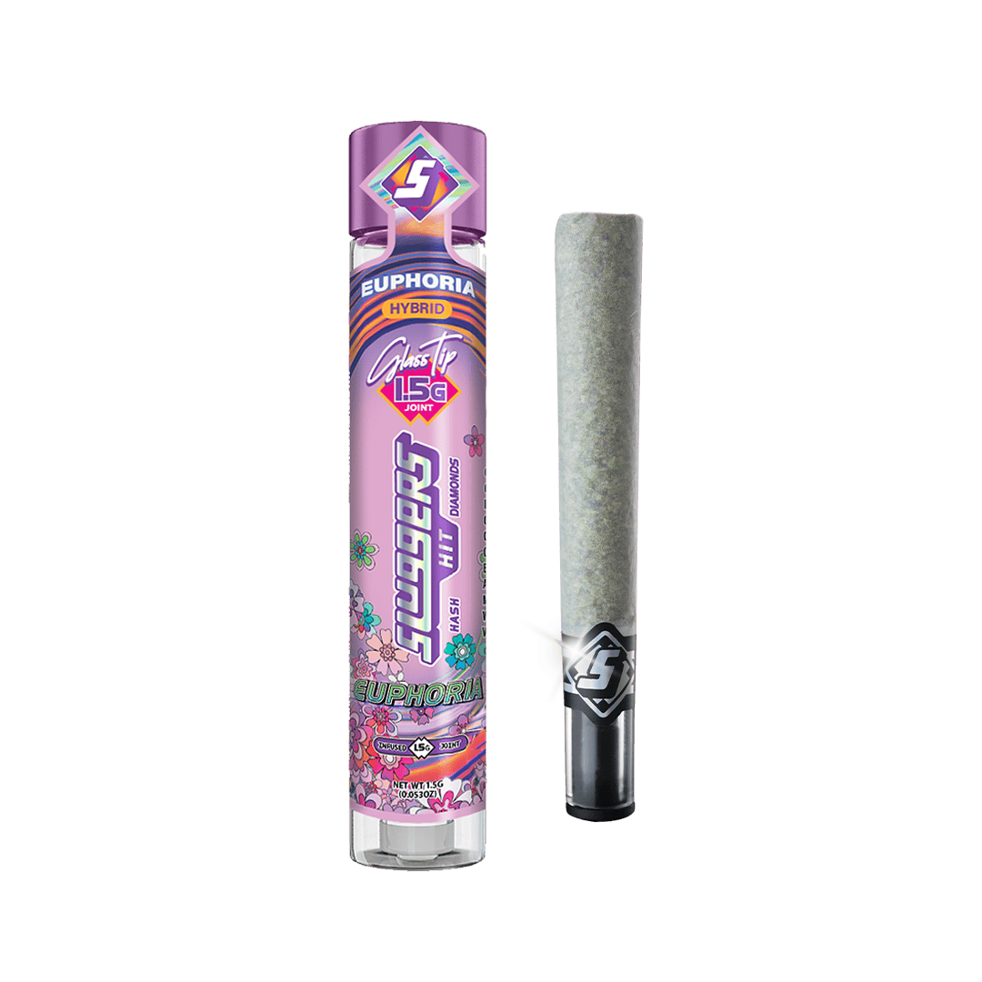 Sluggers | Infused Glass Tip Preroll | Euphoria| 1.5g