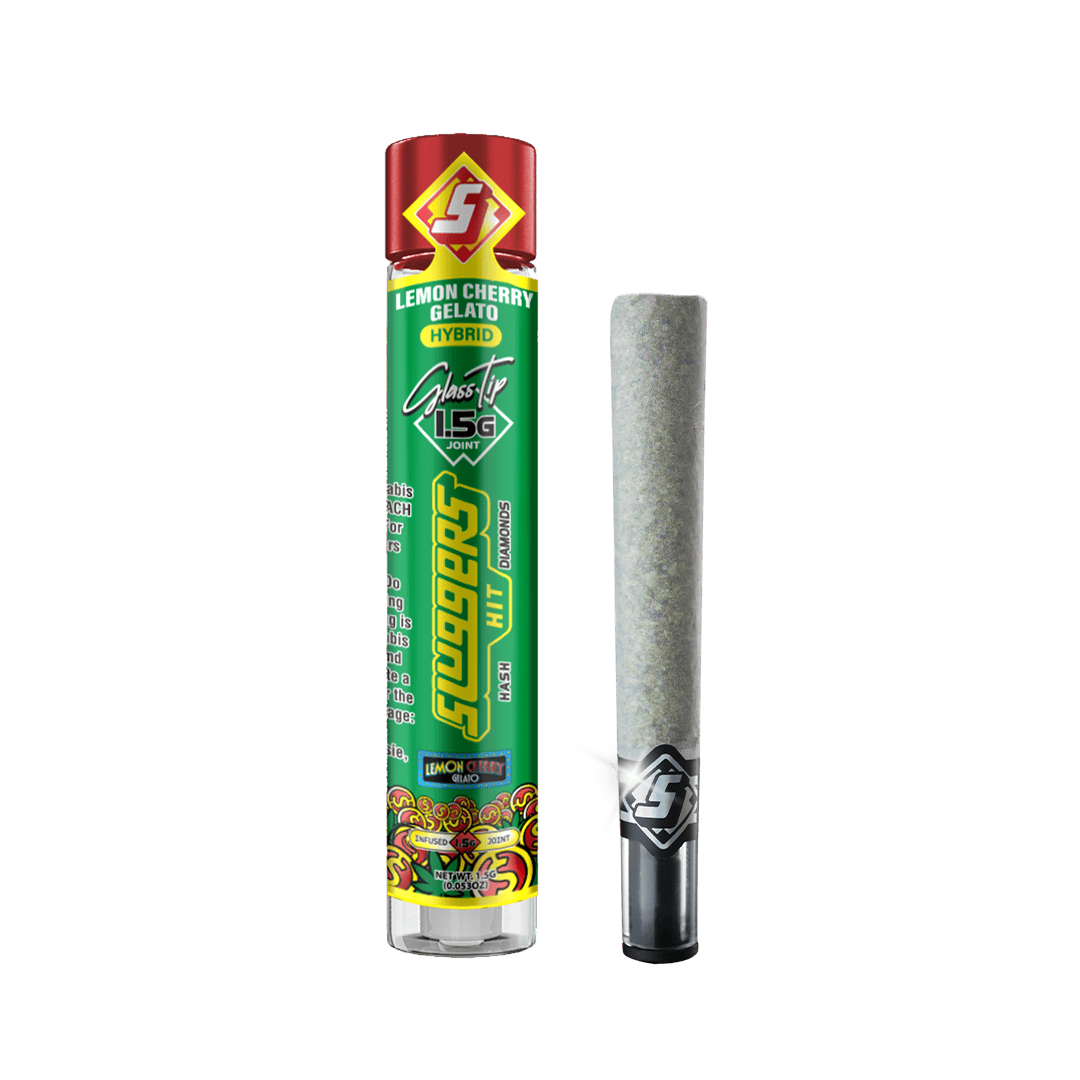 Sluggers | Infused Glass Tip Preroll | Lemon Cherry Gelato | 1.5g