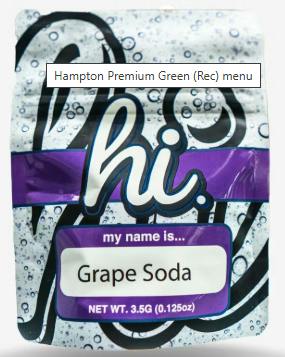 Hi | Grape Soda | Premium Indoor Flower | 3.5g
