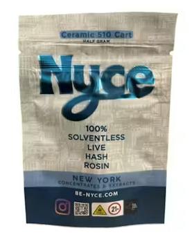 NYCE 510 Cart | Banana Split | .5G Live Hash Rosin cannabis product