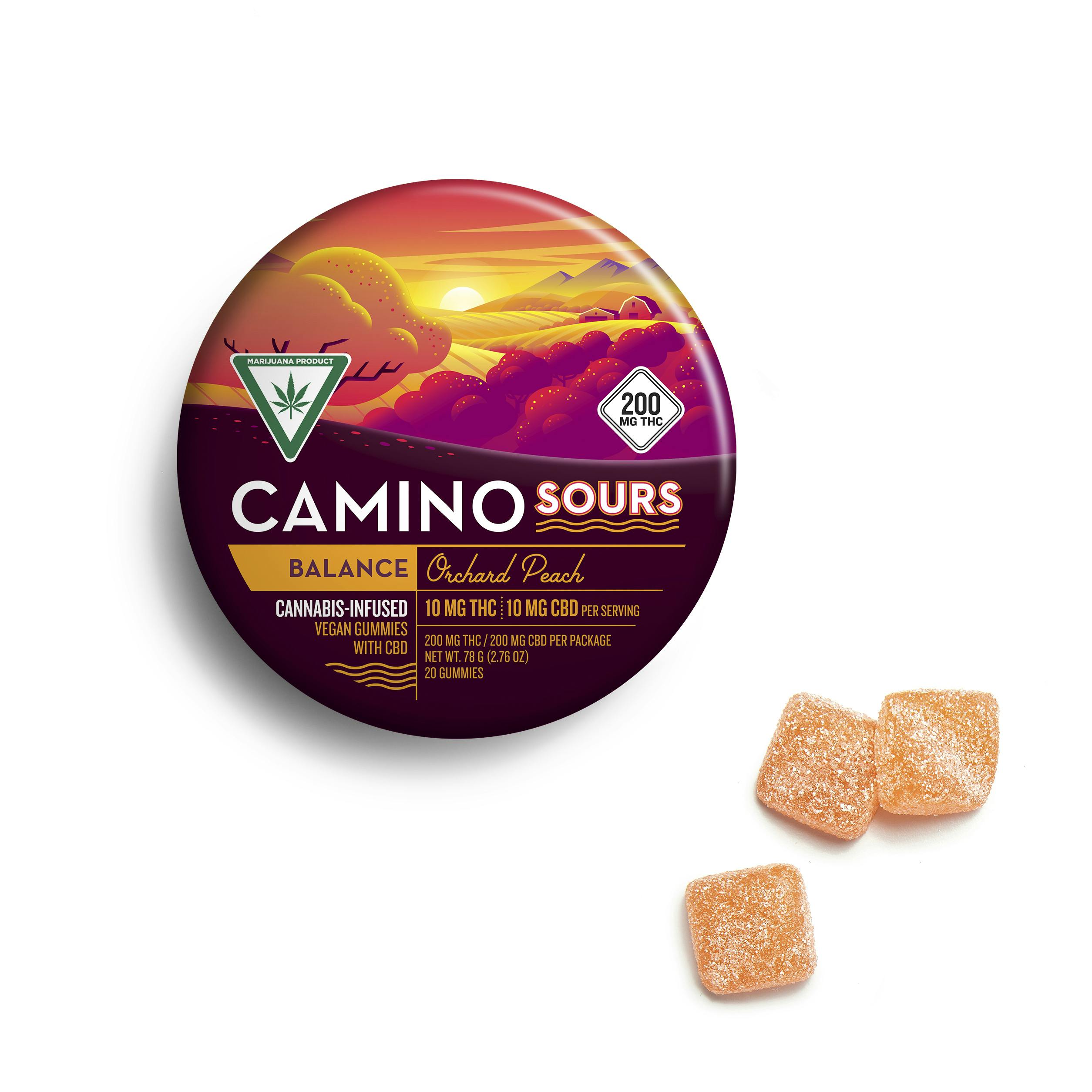 Sour Orchard Peach | 1:1 Gummies | 200mg (10pk) cannabis product