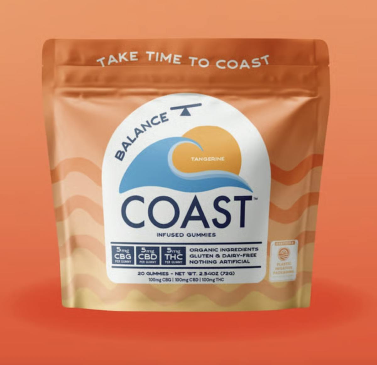 Tangerine (1:1:1 - THC:CBD:CBG) Gummies - 20pk - 100mg