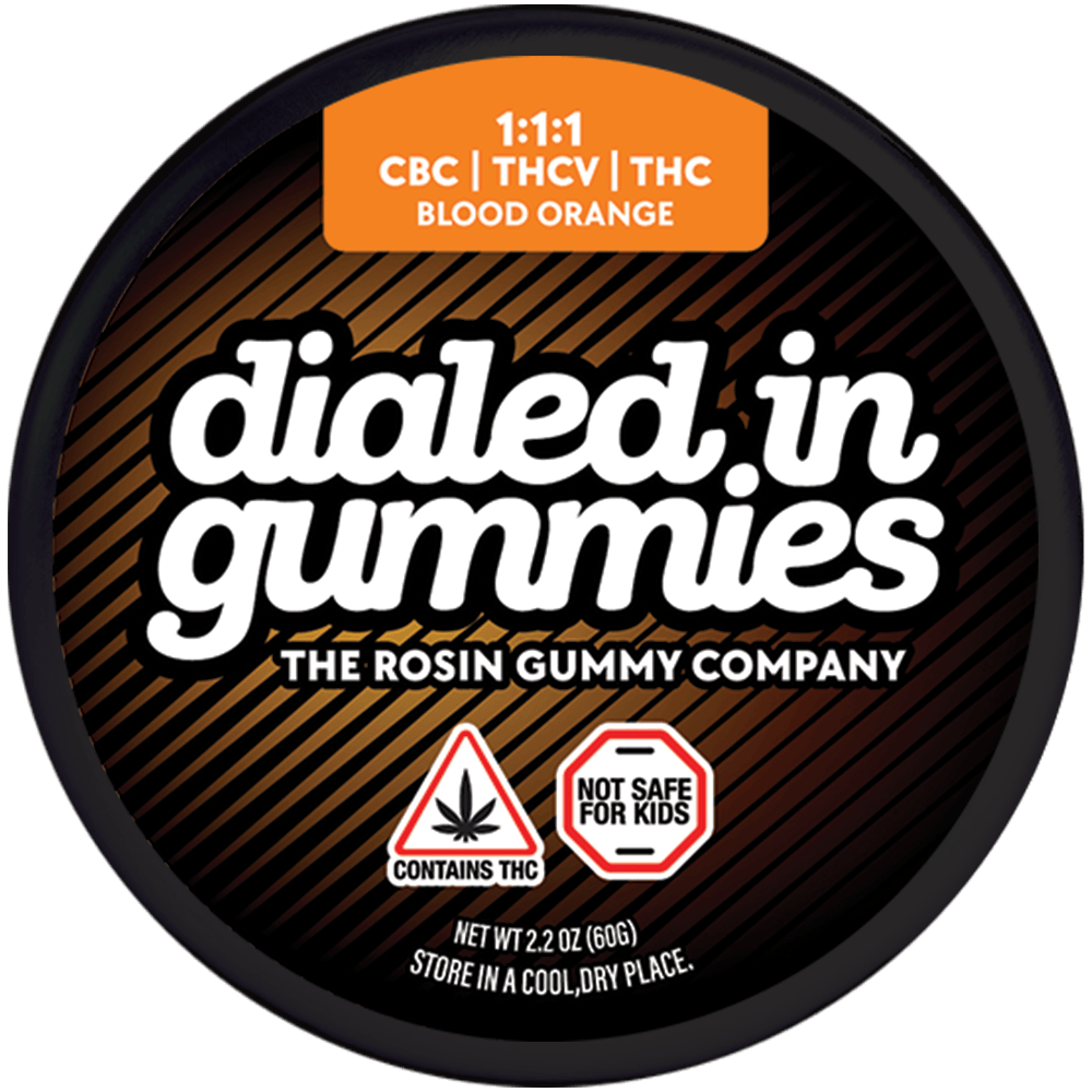 Blood Orange (1:1:1 CBC:THCV:THC) - Rosin Gummies 20pk 100mg