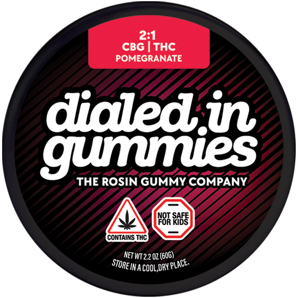 Pomegranate (2:1 CBG:THC) - Rosin Gummies 20pk 100mg