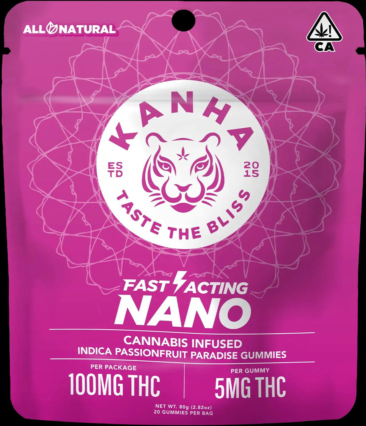 Kanha | Passionfruit Paradise (I) | NANO Gummies | 100mg 10pk
