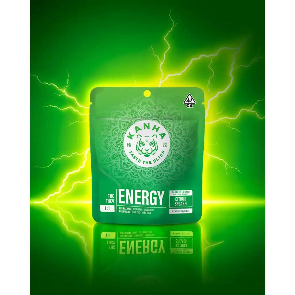 Kanha | Energy Citrus Splash (S) | NANO Gummies | 100mg 10pk