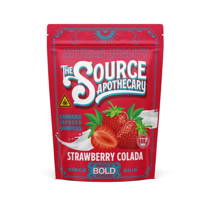 The Source Apothecary: Gummies | Straw-Colada | Hybrid | 100mg