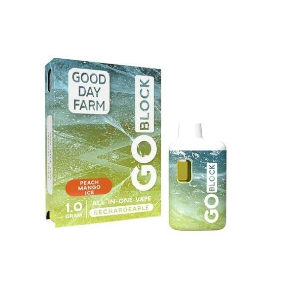 Good Day Farm Peach Mango Ice Go Block Disposable 1g