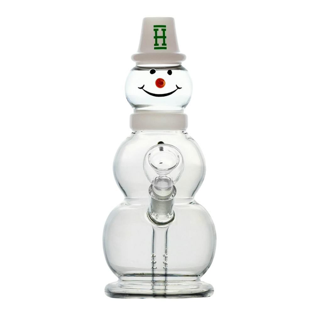 Snowman Bong - 8" - White