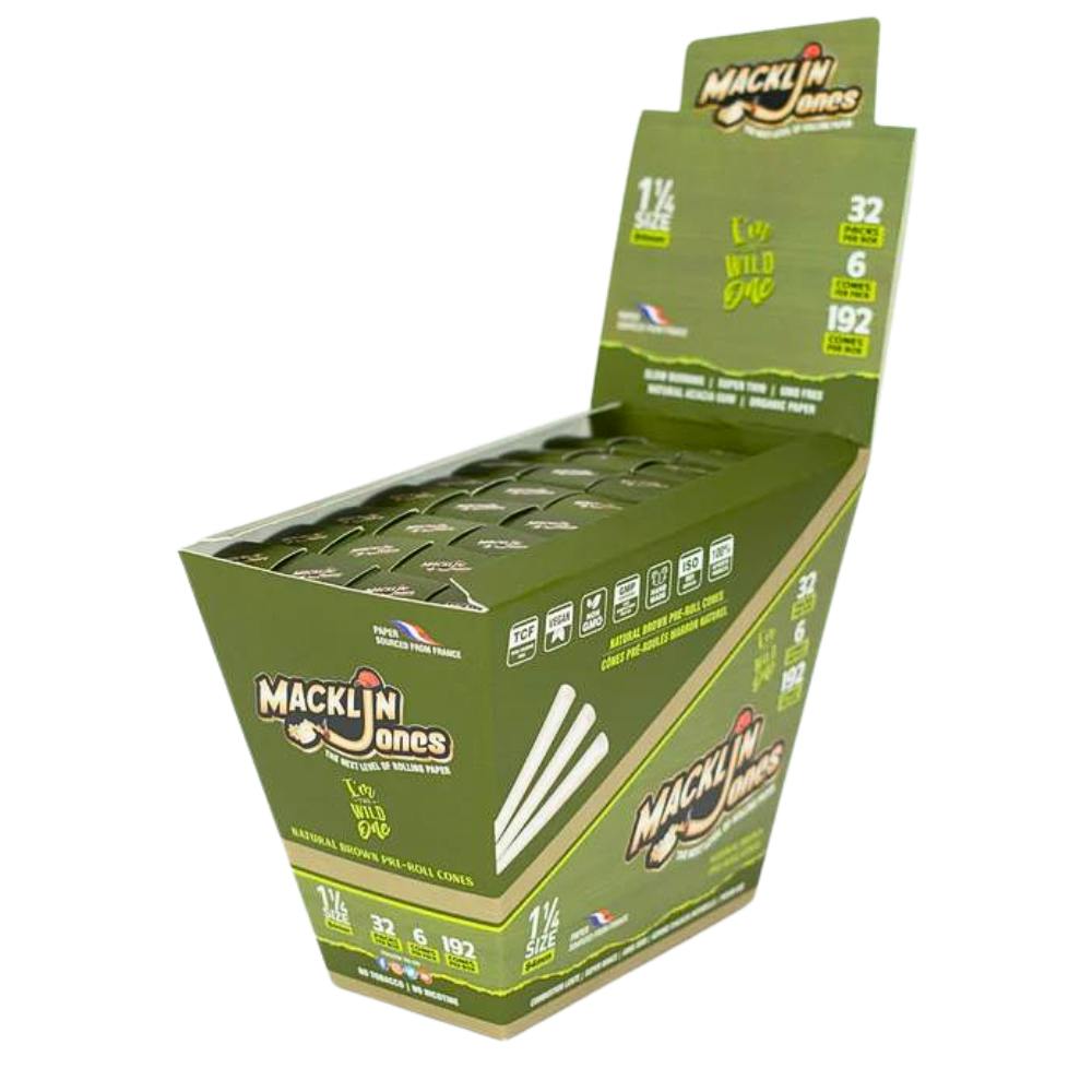 Natural Brown 1 1/4 Cones - 6pk