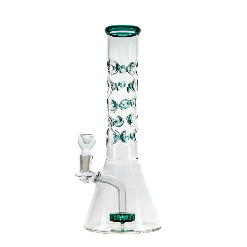 Bubble Neck Beaker - 12" - Teal