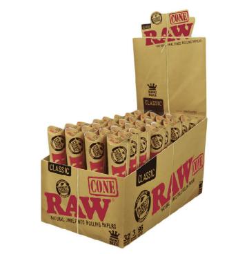 RAW Organic King Size Cones 3pk