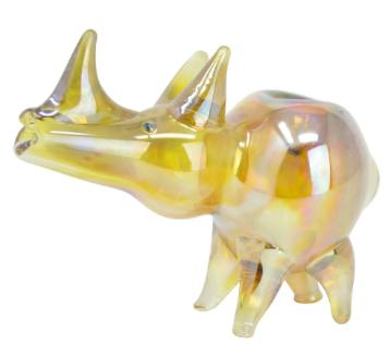 Rhino glass pipe