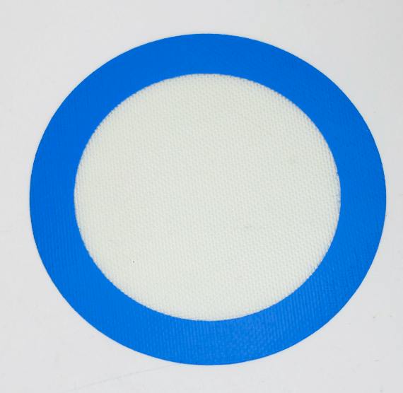 Dab Mat blue round large(Silicone)