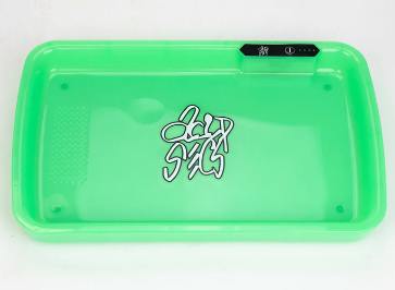 Acid Secs Light up Rolling Tray - Green