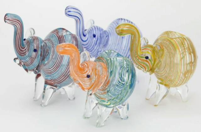 XL Elephant Glass Hand Pipe