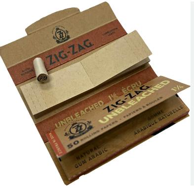 Zig Zag Unbleached 1 1/4 Papers and Tips