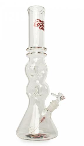 Cheech & Chong Glass 15" Tall Colour Changing Don't Bug Me Double Donut Tube