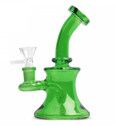 5" Tall Rasta Day Glow Bubbler