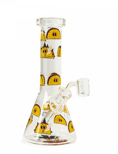 Red Eye Glass 8.5" Tall Taco Tuesday