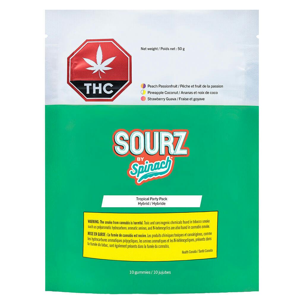 SOURZ by Spinach - Tropical Party Pack - 10 pack