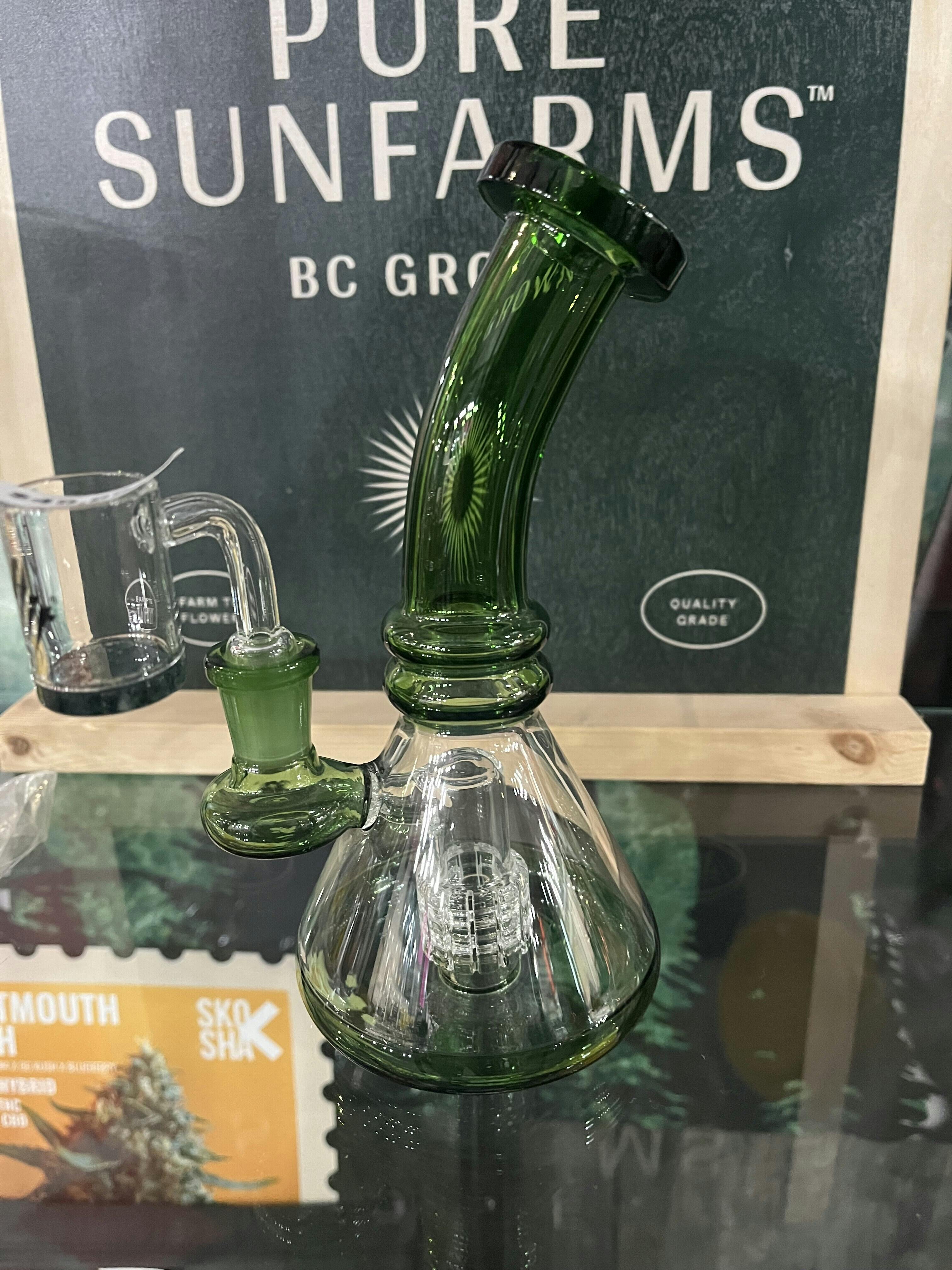 Green Mini Bong Rig