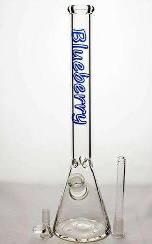 16" Blueberry Glass Beaker Bong