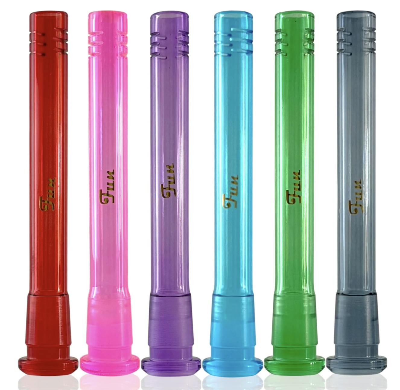 5.5" Colored Glass Downstems