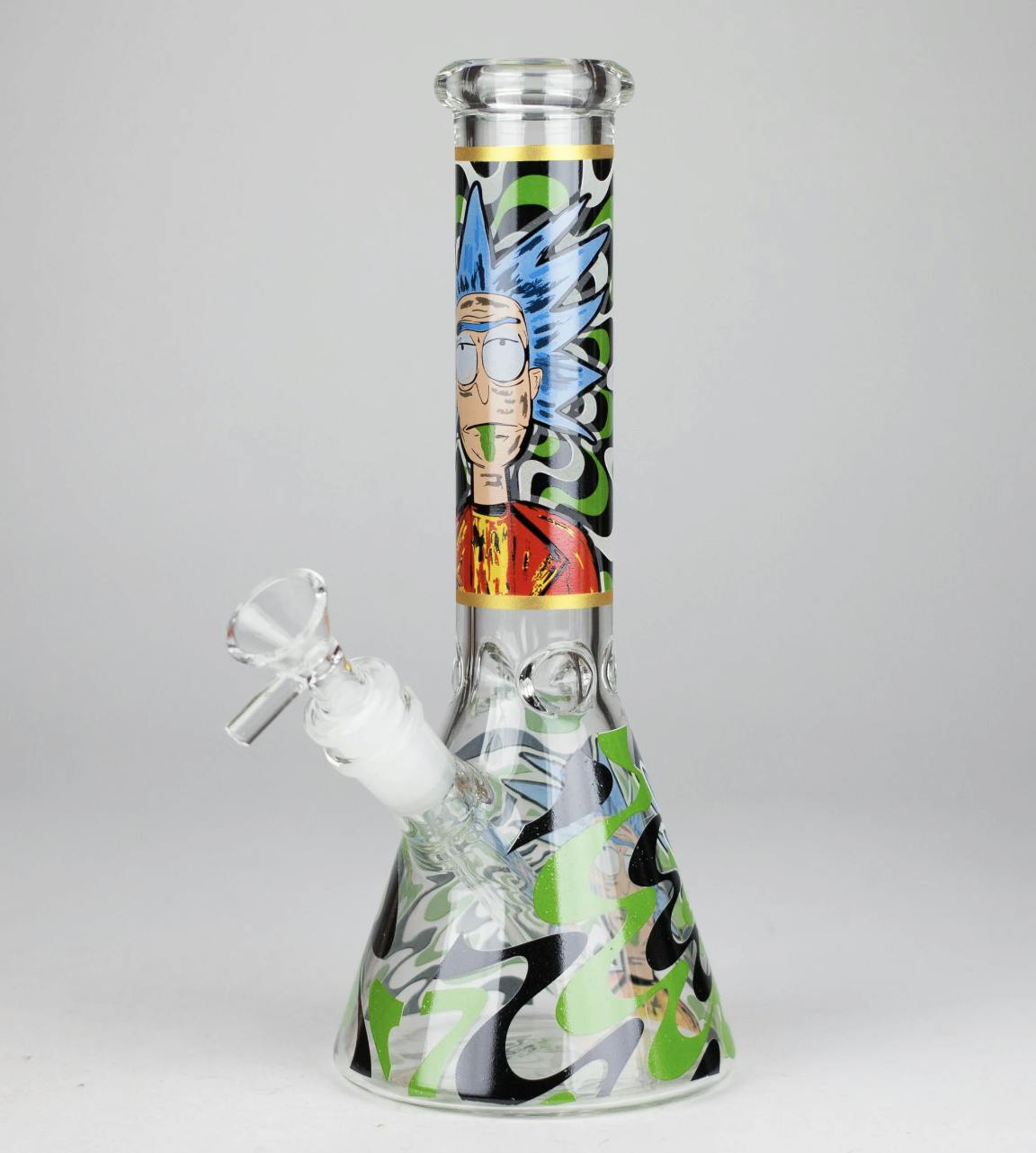 10" Glow-in-the-Dark Glass Beaker Bong