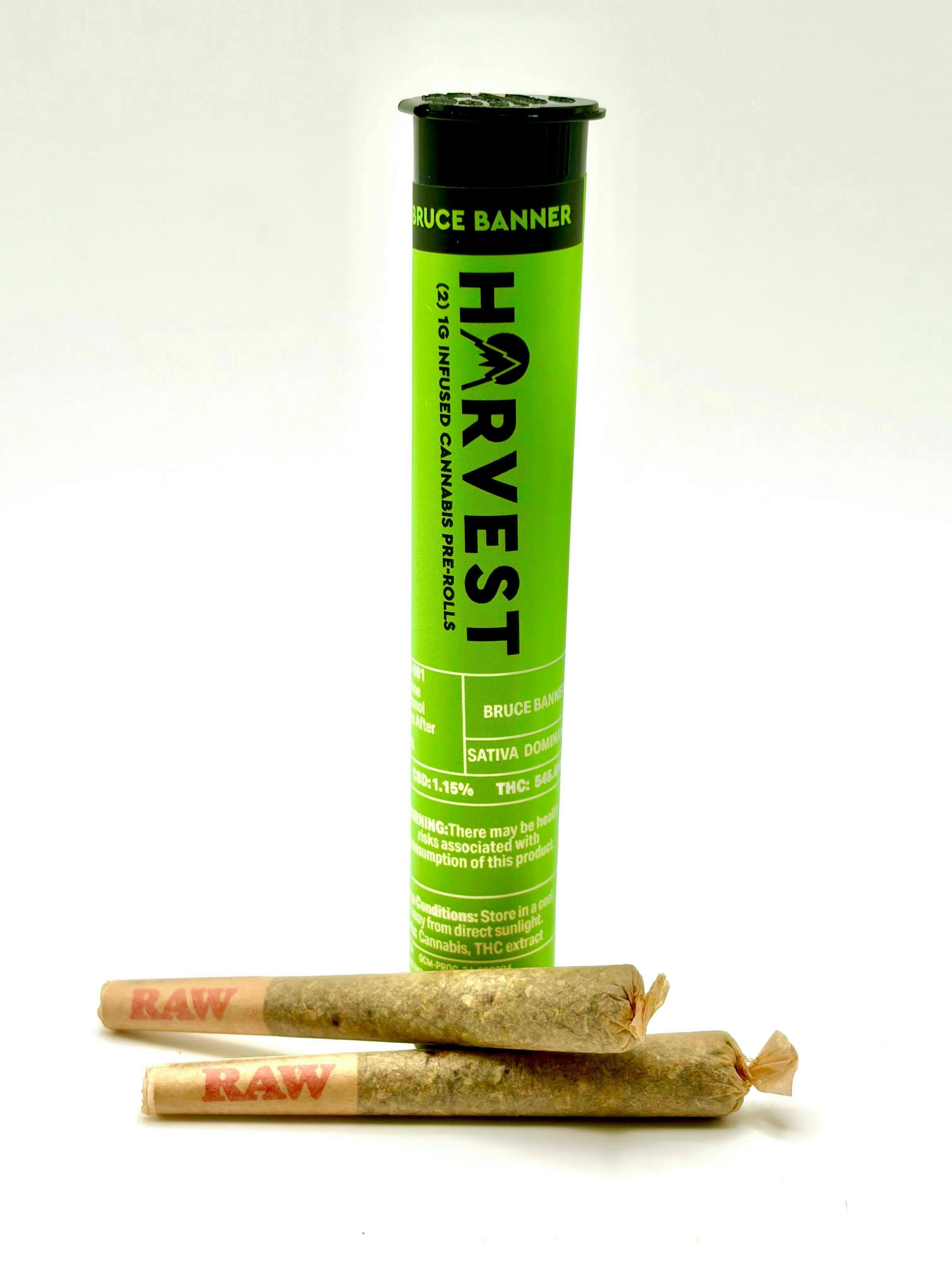 Bruce Banner | 1g Infused Pre Rolls | 2pk *Short Dated*