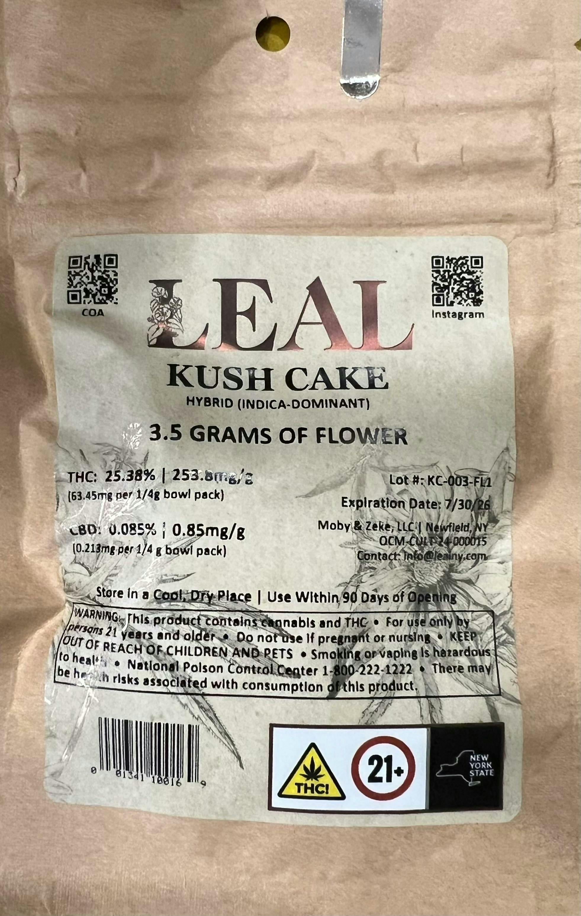 Kush Cake | 3.5g Flower