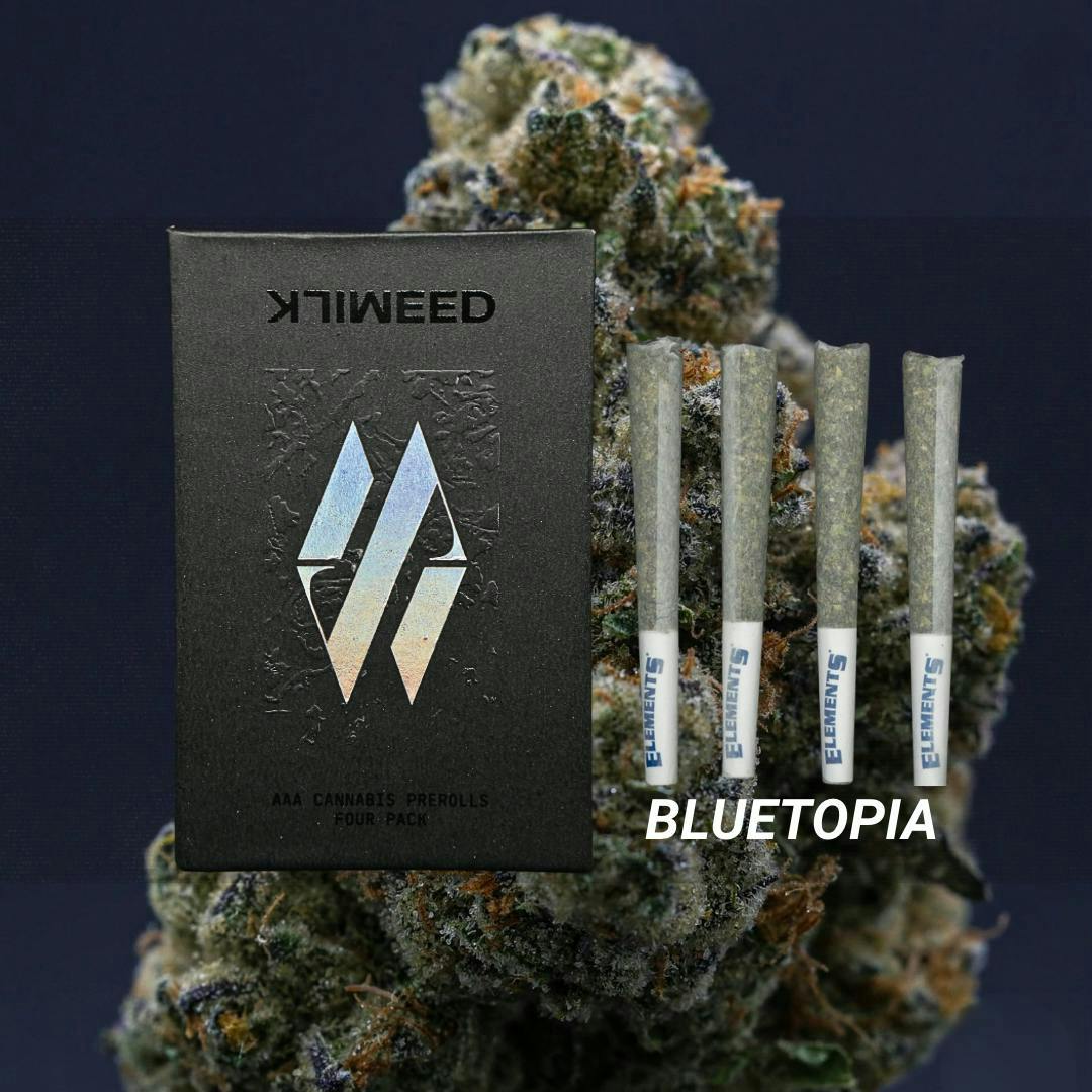 Bluetopia | .75g | 4pk Pre Rolls | Micro Grower