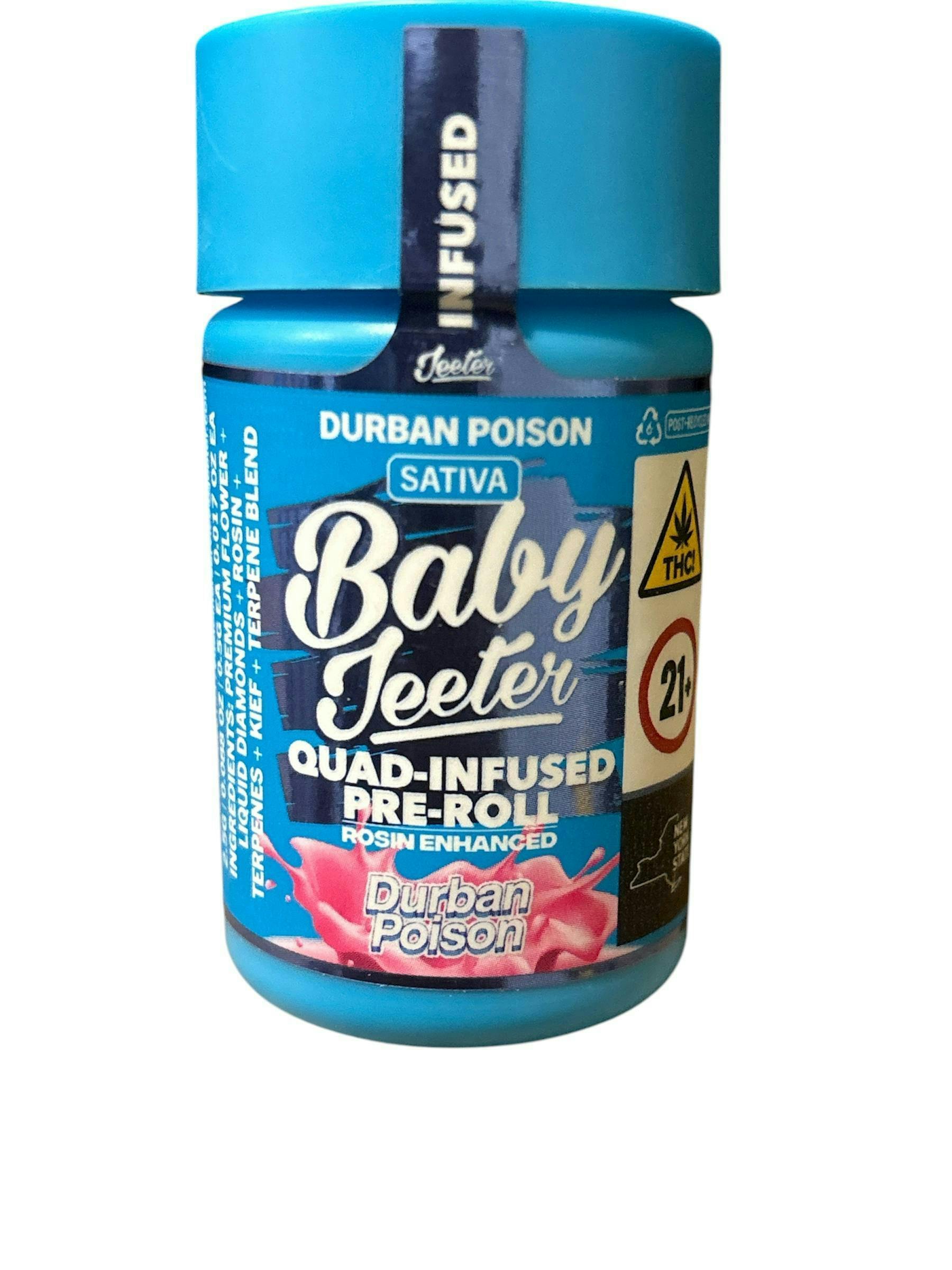 Durban Poison (Baby) | .5g | Quad Infused | 5pk