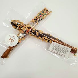 Medible Delights - Toffee Sprinkled Chocolate Covered Pretzel