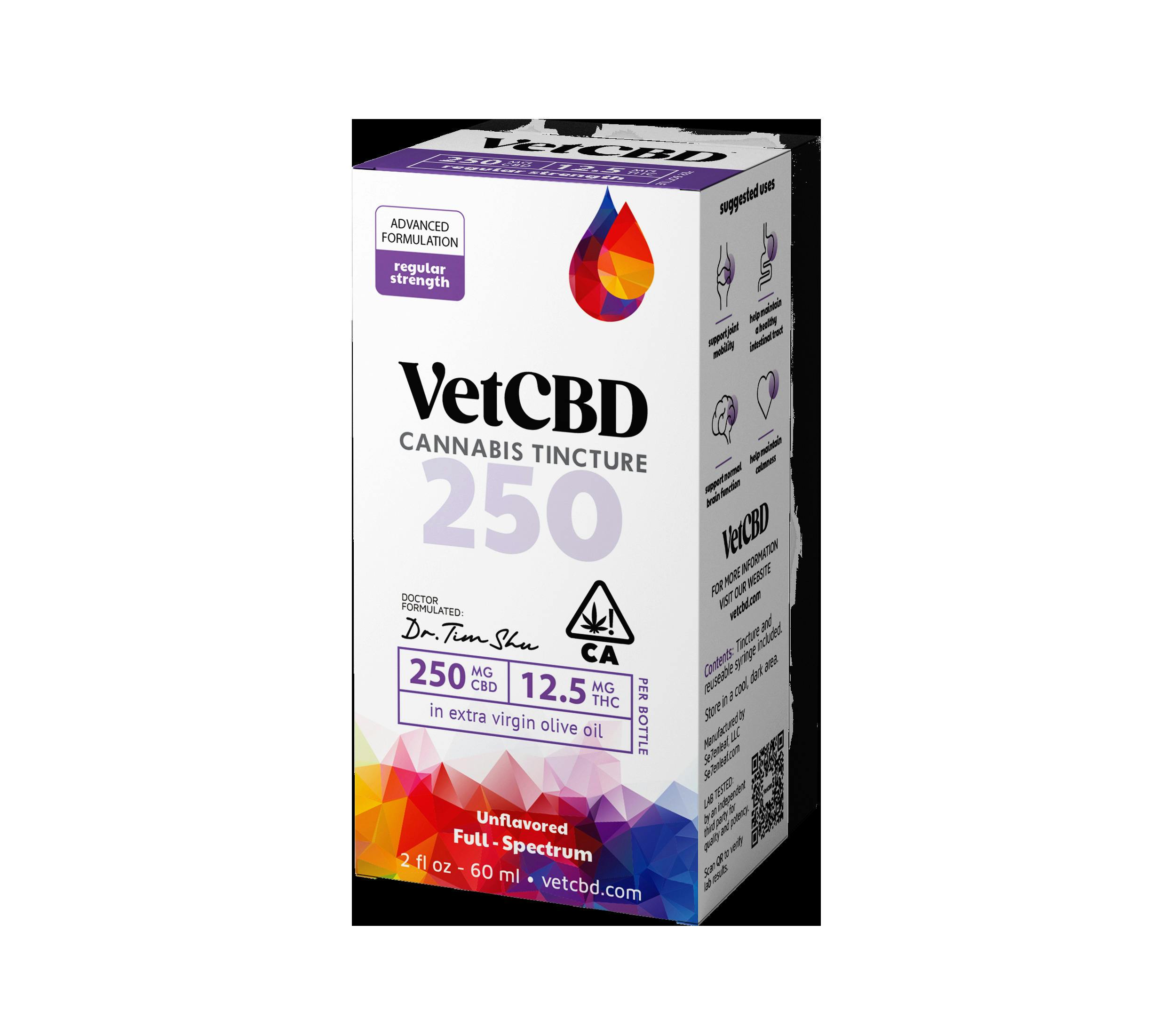 Vet CBD 20:1 Tincture 60ml 250mg