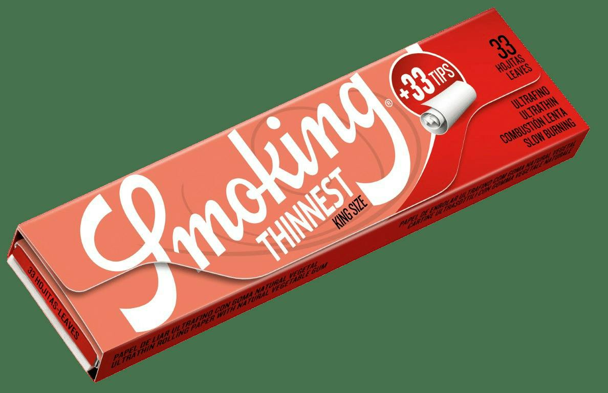 Smoking Thinnest King Size Rolling Papers 33 Leaves