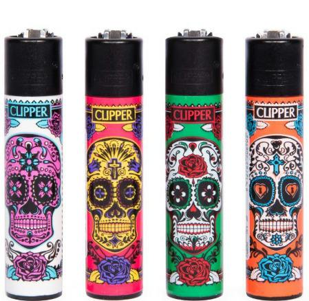 Clipper Lighter Skull Single