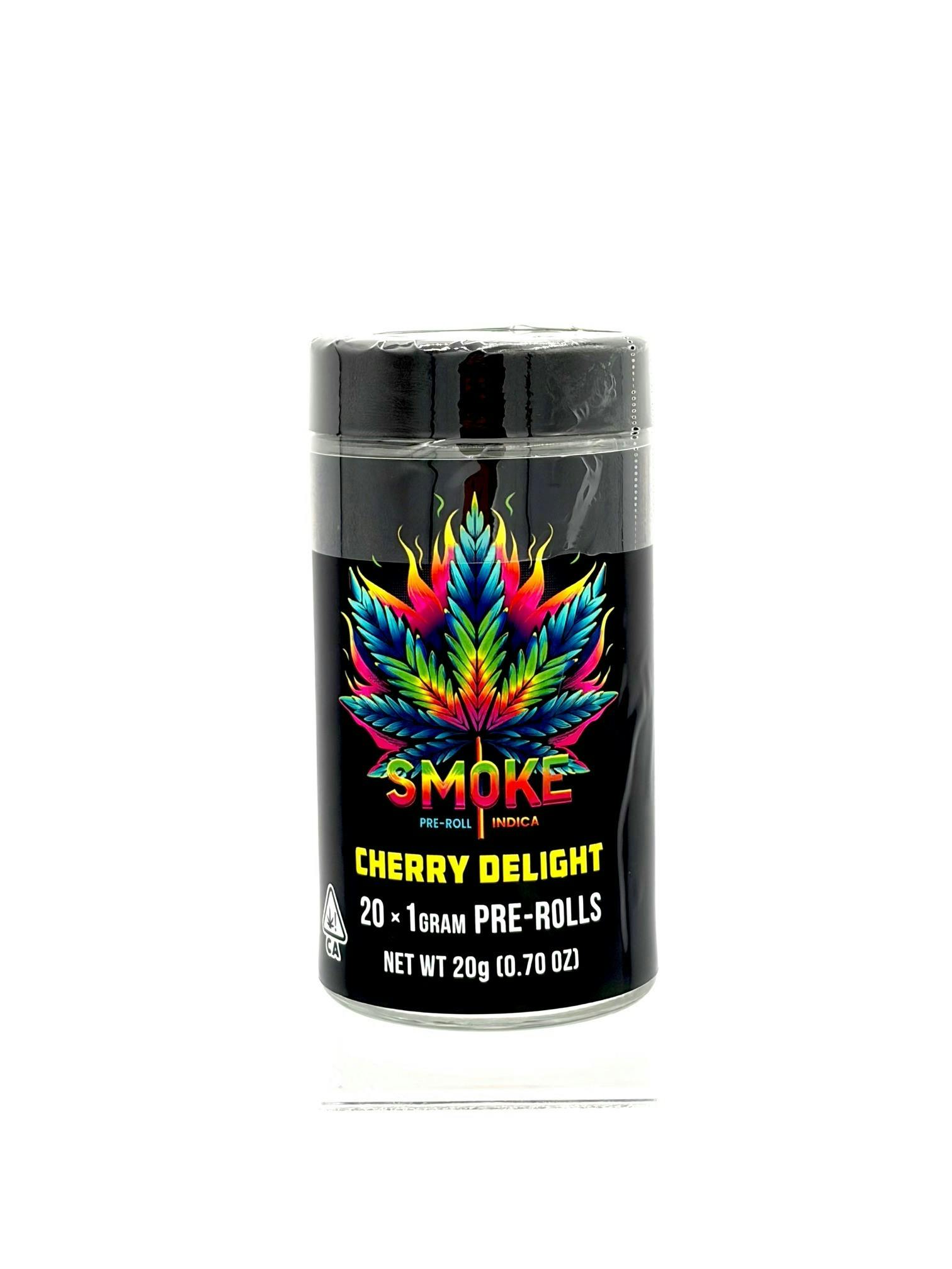 Smoke Cherry Delight Indica Preroll 20pk 20g