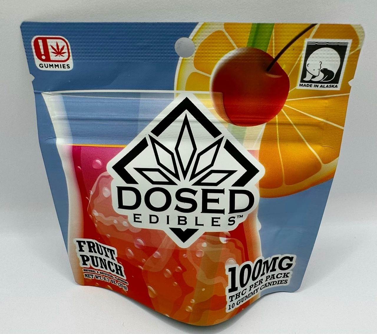 DE, Fruit Punch gummy, 10pk (100mg)