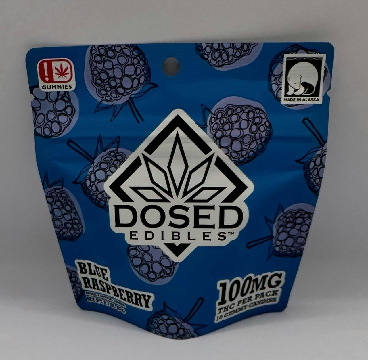 DE, Blue Raspberry Gummy, 10pk (100mg)