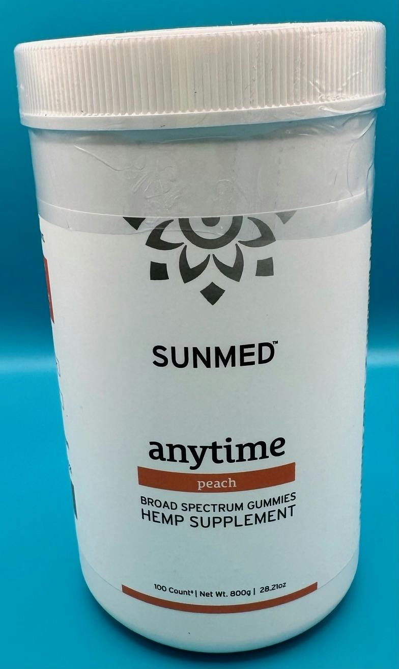 SUN, Peach Gummy, BS, 100ct, 2500 mg